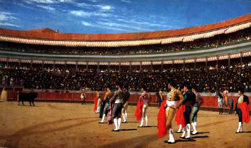 Jean Leon Gerome Plaza de Toros  : The Entry of the Bull oil painting image